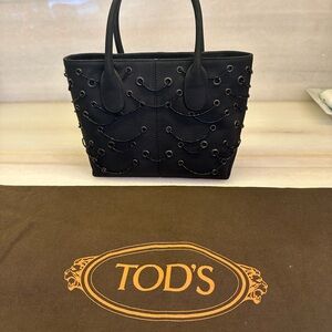 TOD'S Black Women's Beaded Bag